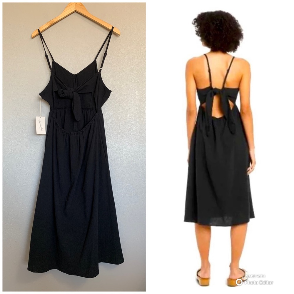 Universal Thread Black Midi Dress